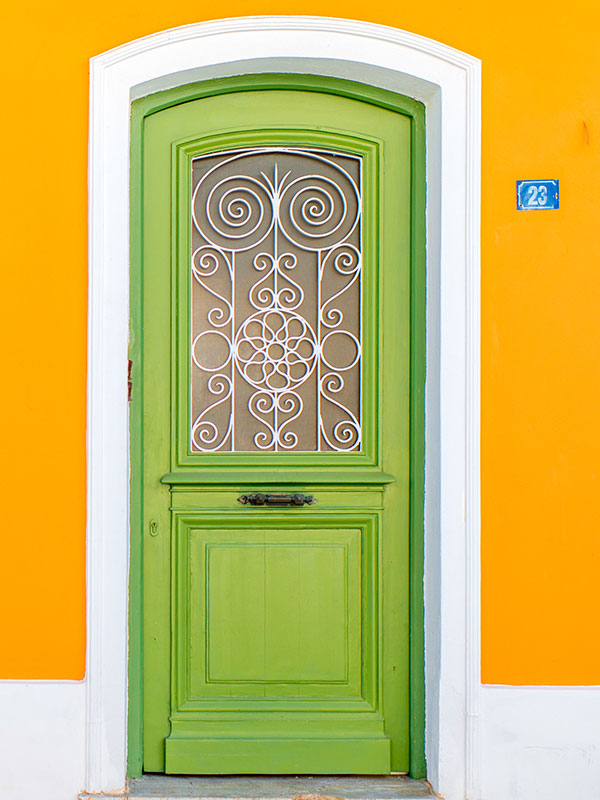 Front Door Paint Color Ideas - Lime Green