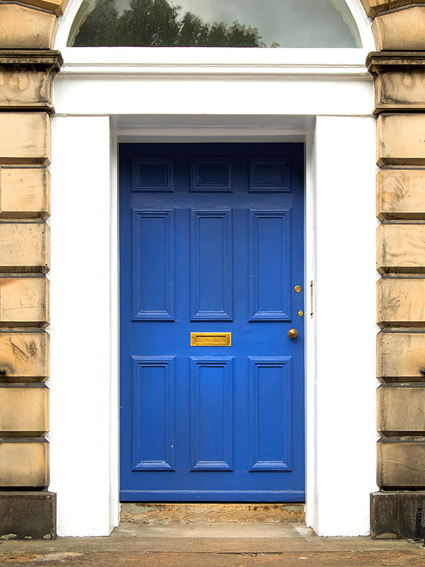 Front Door Paint Color Ideas - Royal Blue