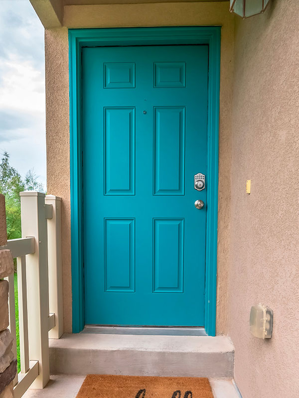 Front Door Paint Color Ideas - Teal