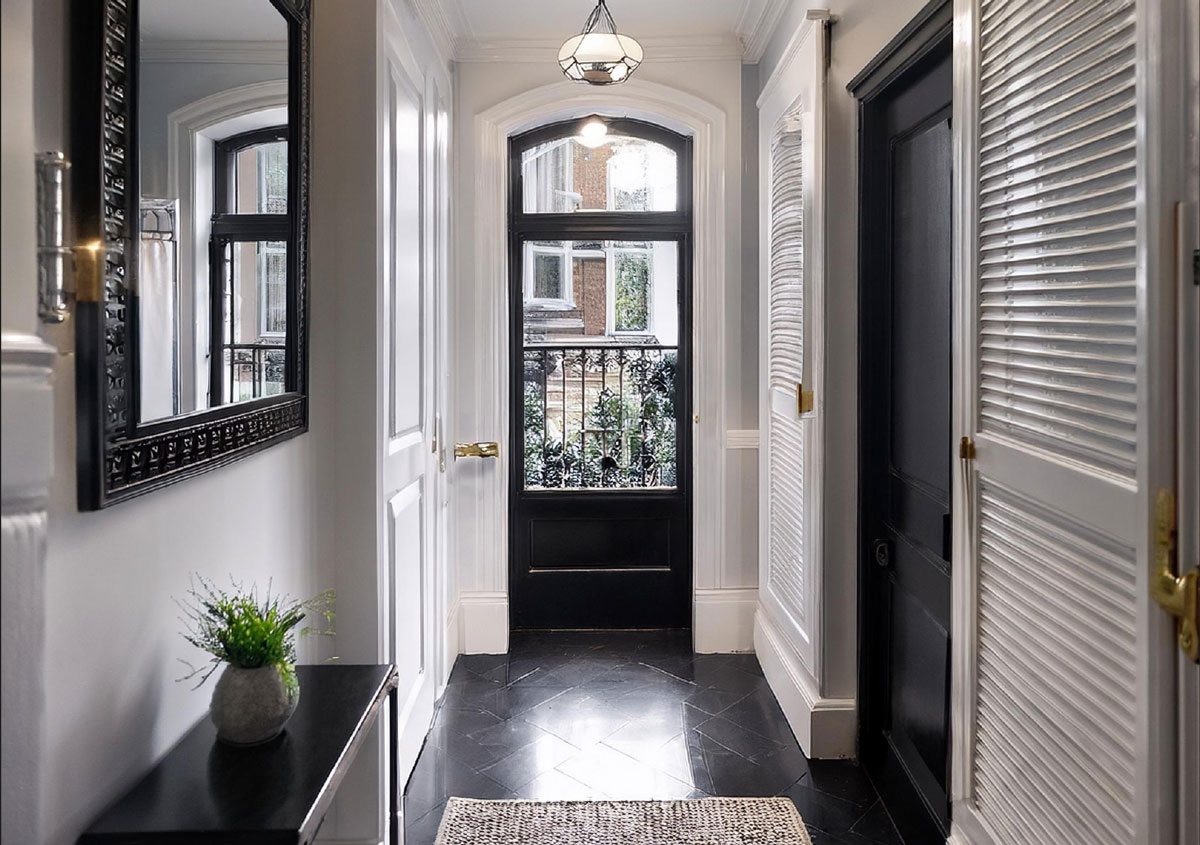 Black and White Hallway