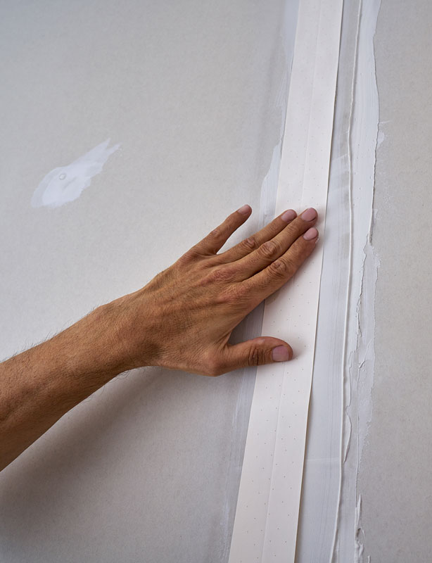 plasterboard preparing for painting