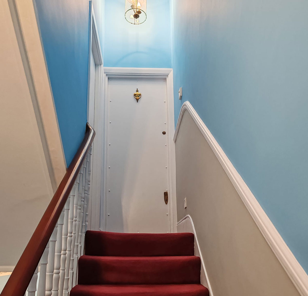 two tone hallway